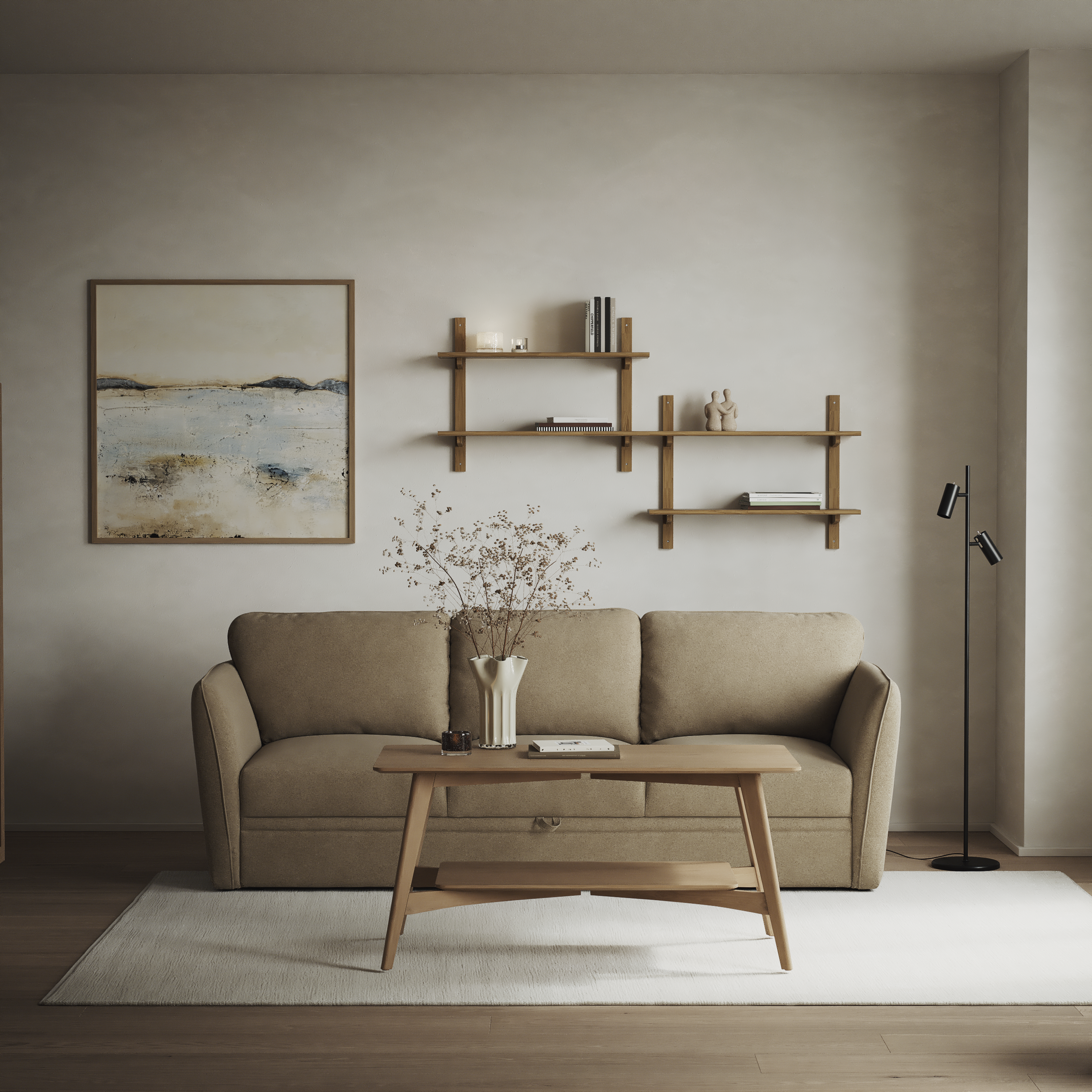 Öland - Bäddsoffa 3-sits, längsbäddad - inspiration