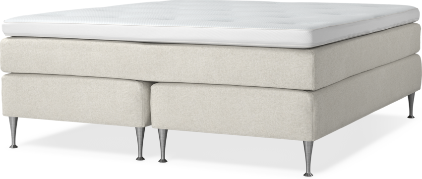 Delux Sense - Kontinentalsäng, dubbelsäng med bäddmadrass - Beige