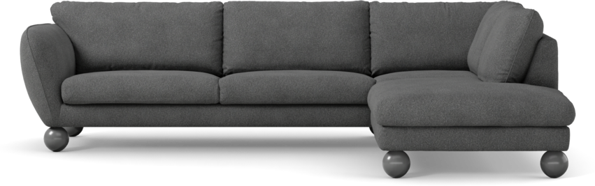 Madison Lux - 3-sits soffa med divan höger - Vit
