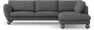 Madison Lux - 3-sits soffa med divan höger - Vit