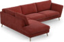 Madison - 3-sits soffa med divan vänster - Rosa