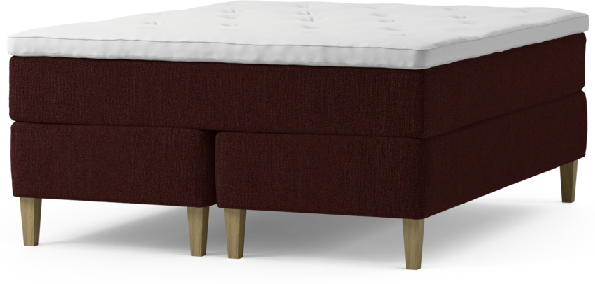 Delux Exclusive - Kontinentalsäng, dubbelsäng med bäddmadrass och sängben