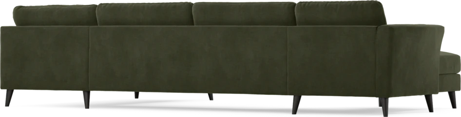 Bridge - 3-sits soffa med schäslong vänster och divan höger - Grön