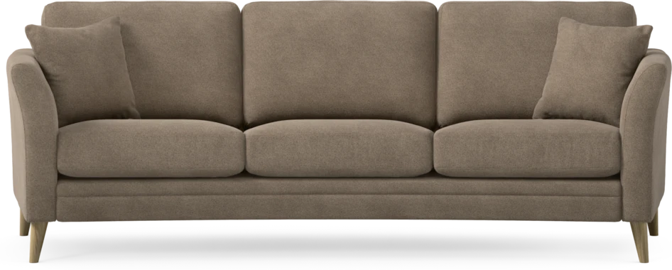 Eden - 3-sits soffa svängd - Brun