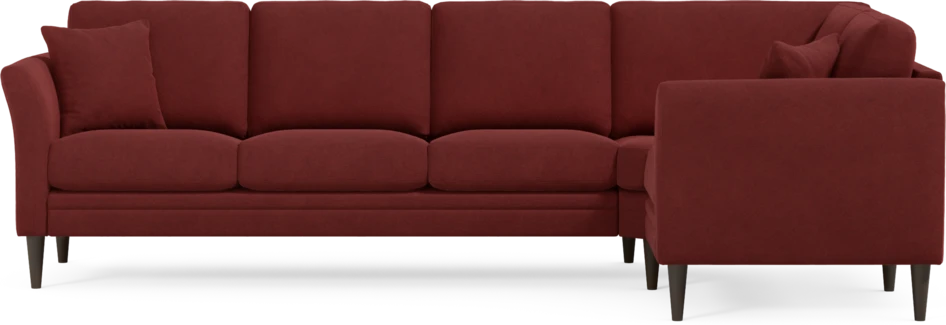 Eden - Hörnsoffa, 3+1-sits - Röd