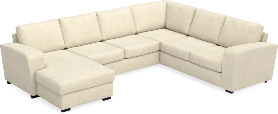 Friday - Hörnsoffa, 3+2-sits med schäslong vänster - Beige