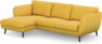 Madison Lux - 2-sits soffa med schäslong vänster - Gul