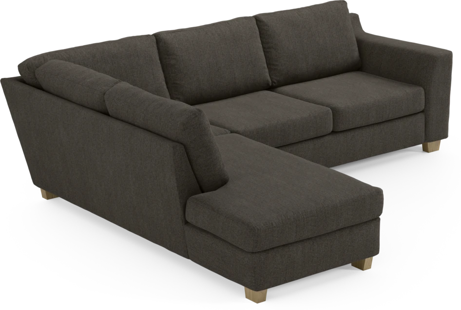 Friday - 2,5-sits soffa med divan vänster - Brun