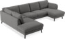 Madison Lux - 2-sits soffa med divan vänster och schäslong höger - Grå