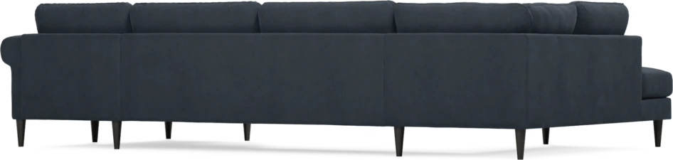 Bridge - 3-sits soffa med divan vänster och schäslong höger - Blå