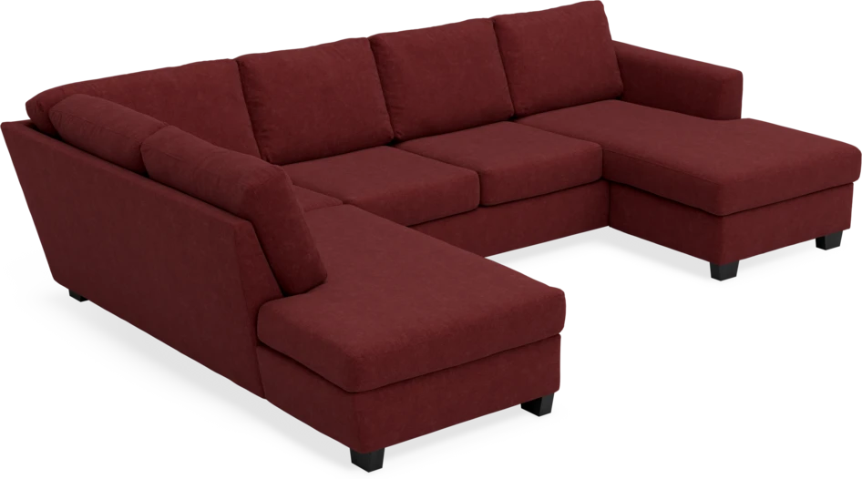 Friday - 3-sits soffa med divan vänster och schäslong höger - Rosa
