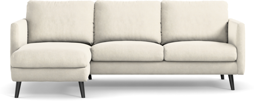 Madison - 2-sits soffa med schäslong vänster - Vit