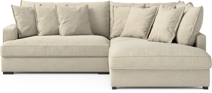 Rossi, 2-sits soffa med divan höger