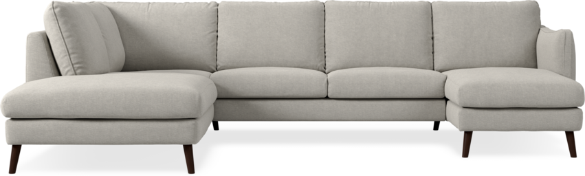 Madison Lux - 2-sits soffa med divan vänster och schäslong höger - Grå