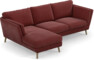 Madison Lux - 2-sits soffa med schäslong vänster - Rosa