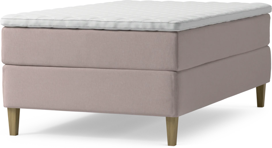 Delux Exclusive - Kontinentalsäng, enkelsäng 120 cm med bäddmadrass och sängben