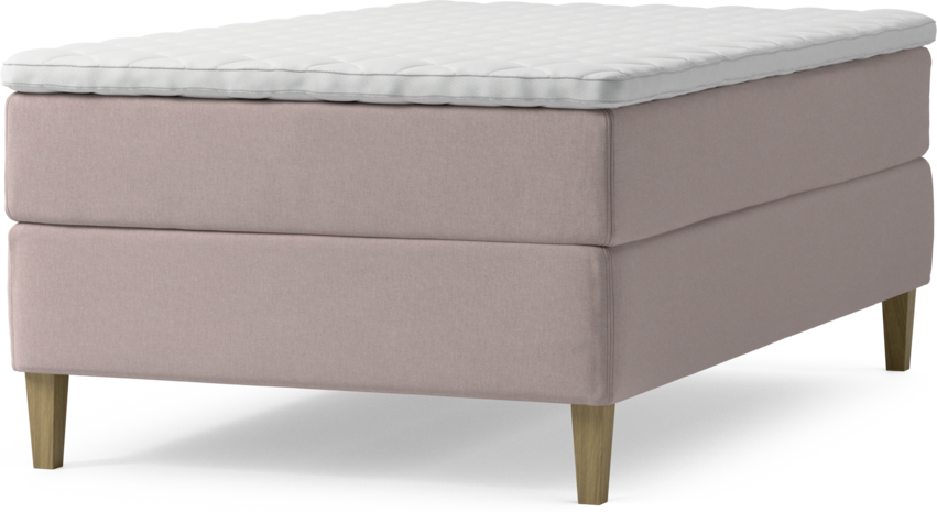 Delux Exclusive - Kontinentalsäng, enkelsäng 120 cm med bäddmadrass och sängben