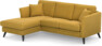 Eden - 2-sits soffa med schäslong - Gul