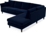 Eden - 3-sits soffa med divan - Blå