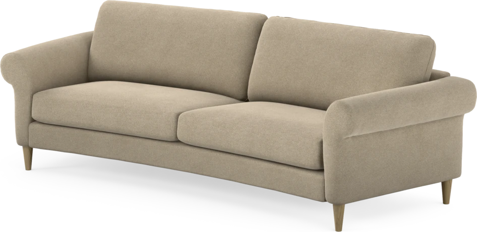 Bridge - 3-sits soffa svängd - Beige
