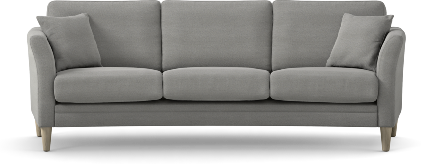 Eden - 3-sits soffa svängd - Grå