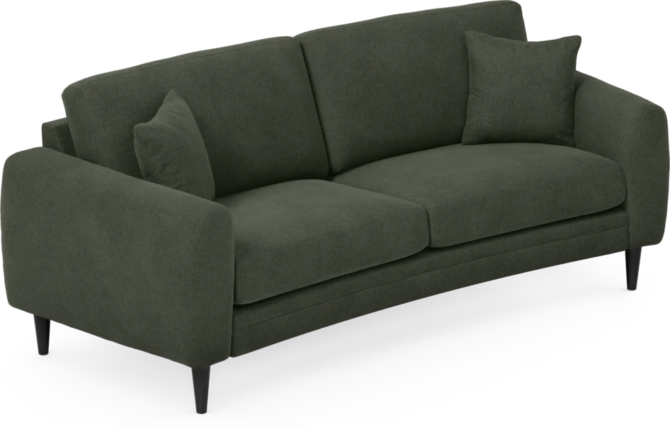 Eden - 2,5-sits soffa svängd - Grön