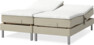 Roma Family - Ställbar säng, dubbelsäng med bäddmadrass, B 160-180 - Beige