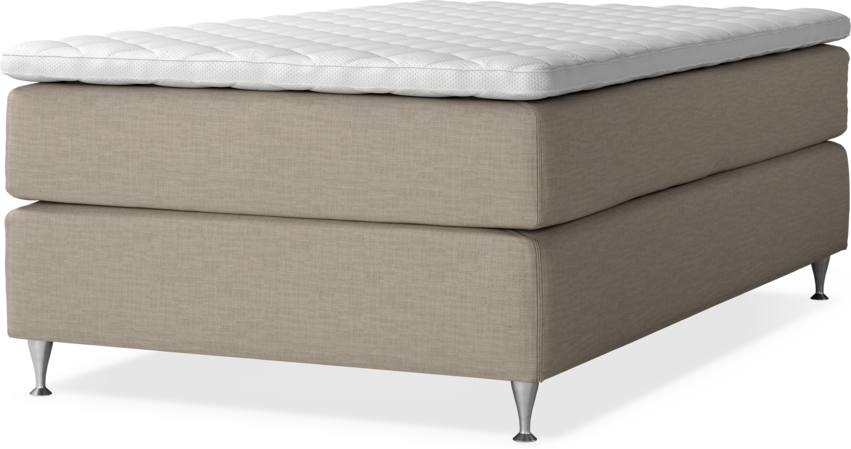 Delux Dream - Kontinentalsäng, enkelsäng med bäddmadrass - Beige