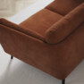 Madison - 2-sits soffa med schäslong höger - Orange