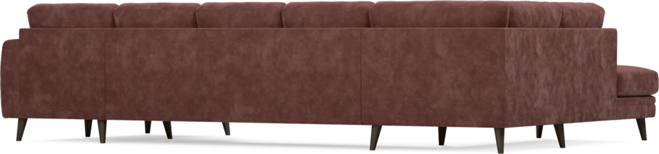 Eden - 3-sits soffa med divan vänster och schäslong höger - Röd