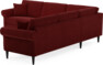 Eden - Hörnsoffa, 2,5+2,5-sits - Röd