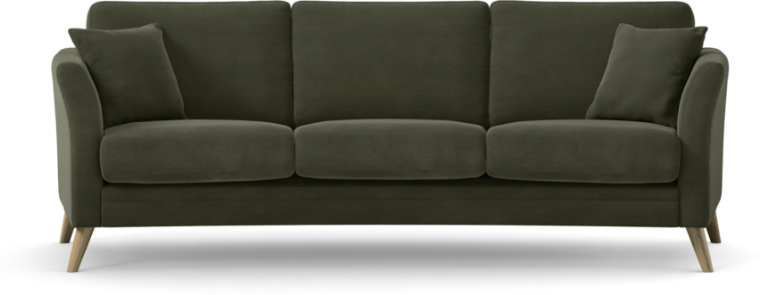 Eden - 3-sits soffa svängd - Grön