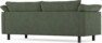 Cherrie - 2,5-sits soffa, hel dyna, fast klädsel - Grön