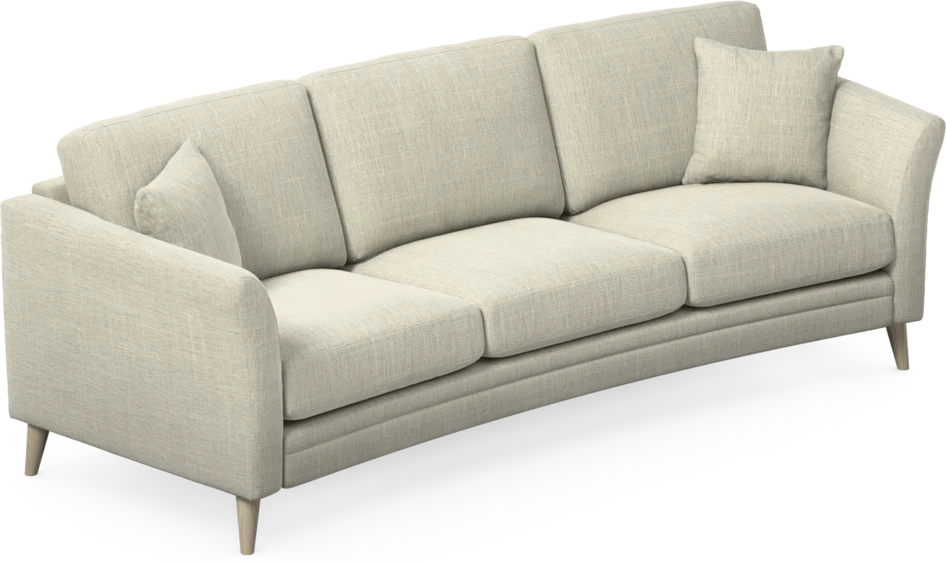 Eden - 3-sits soffa svängd - Beige