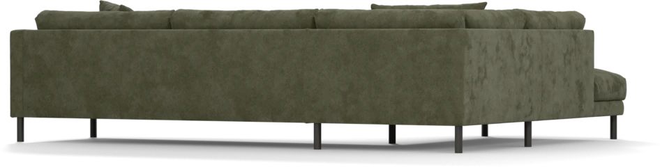 Harper - 3-sits soffa med divan vänster - Grön