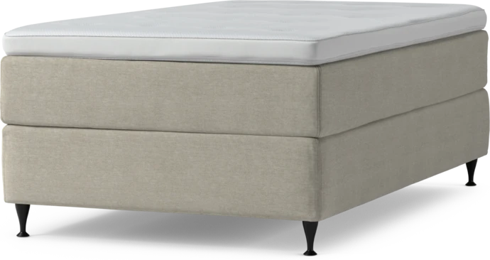 Delux Exclusive, Kontinentalsäng, enkelsäng 120 cm med bäddmadrass och sängben