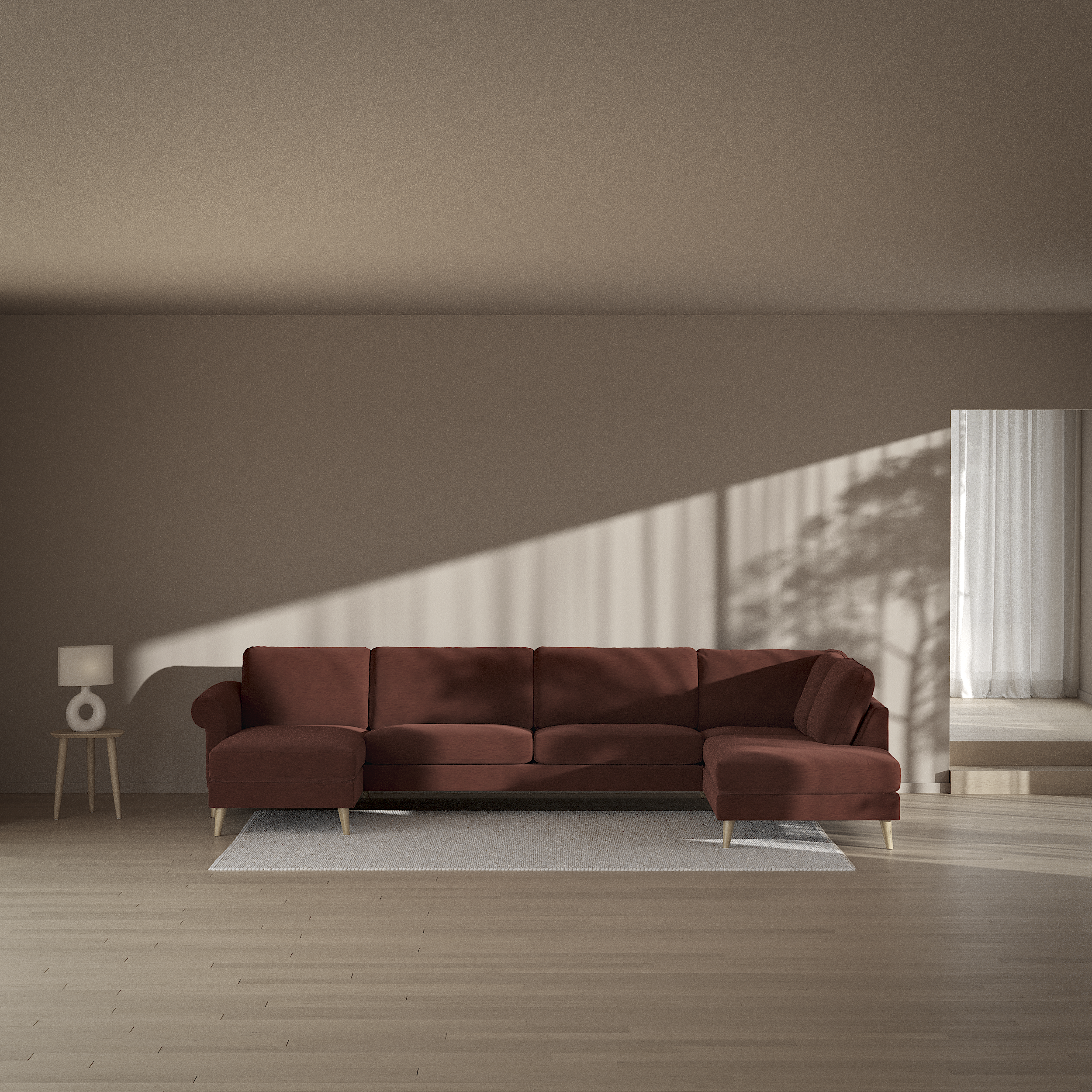 Bridge - 3-sits soffa med schäslong vänster och divan höger - inspiration