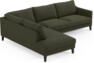 Winston - 3-sits soffa med divan vänster - Grön