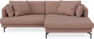 Harper - 4-sits med schäslong XL höger - Rosa