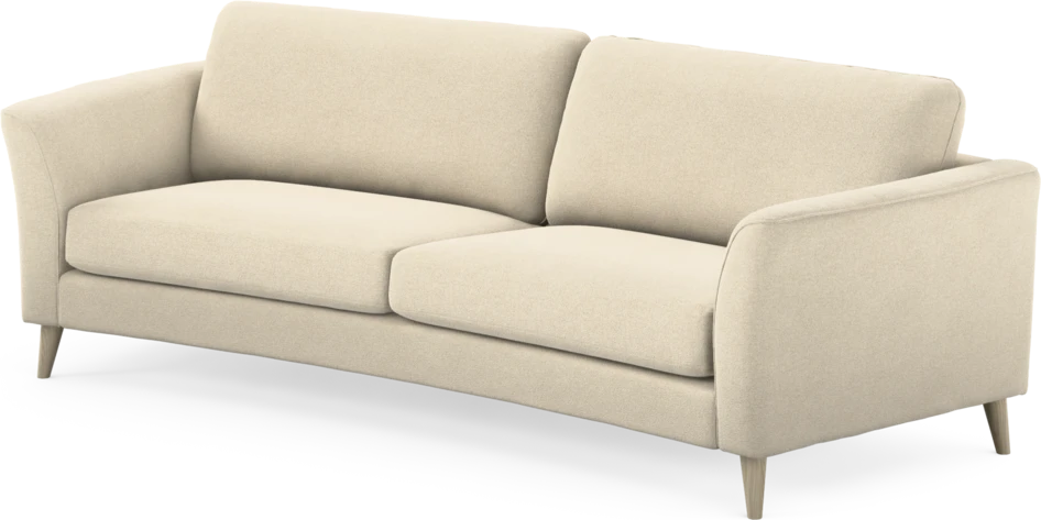 Bridge - 3-sits soffa svängd - Beige