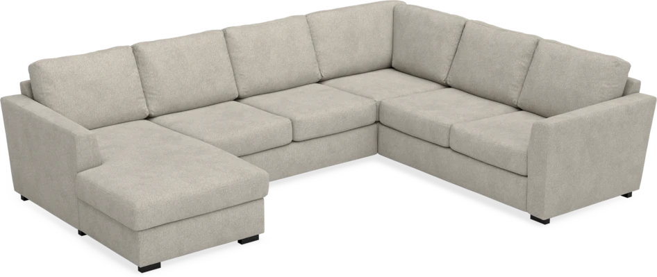 Friday - Hörnsoffa, 3+2-sits med schäslong vänster - Beige