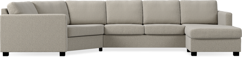 Nevada - 3-sits soffa med cosy hörn vänster och schäslong höger - Beige