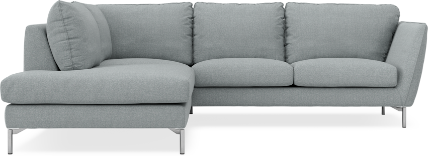 Madison - 2-sits soffa med divan vänster - Turkos