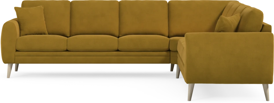 Eden - Hörnsoffa, 3+3-sits - Gul