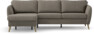 County - 3-sits soffa med flyttbar schäslong - Brun