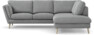 Madison Lux - 2-sits soffa med divan höger - Grå