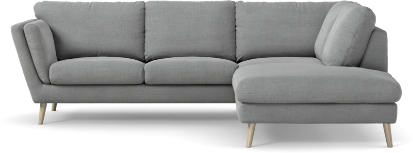 Madison Lux - 2-sits soffa med divan höger - Grå