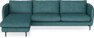 Madison - 3-sits soffa med schäslong vänster - Turkos