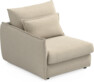 Pieces - 1-sits med armstöd vänster - Beige