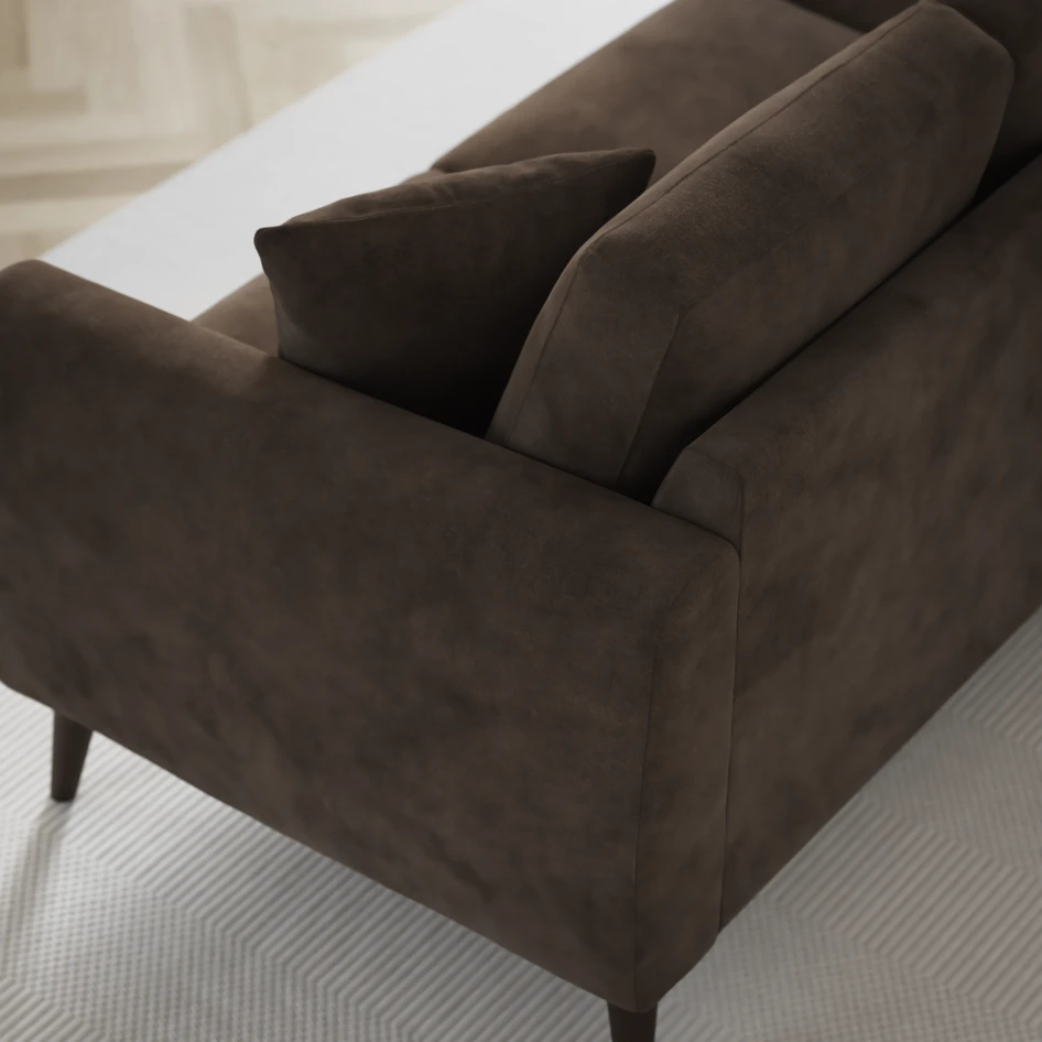 Eden - 3-sits soffa - Brun